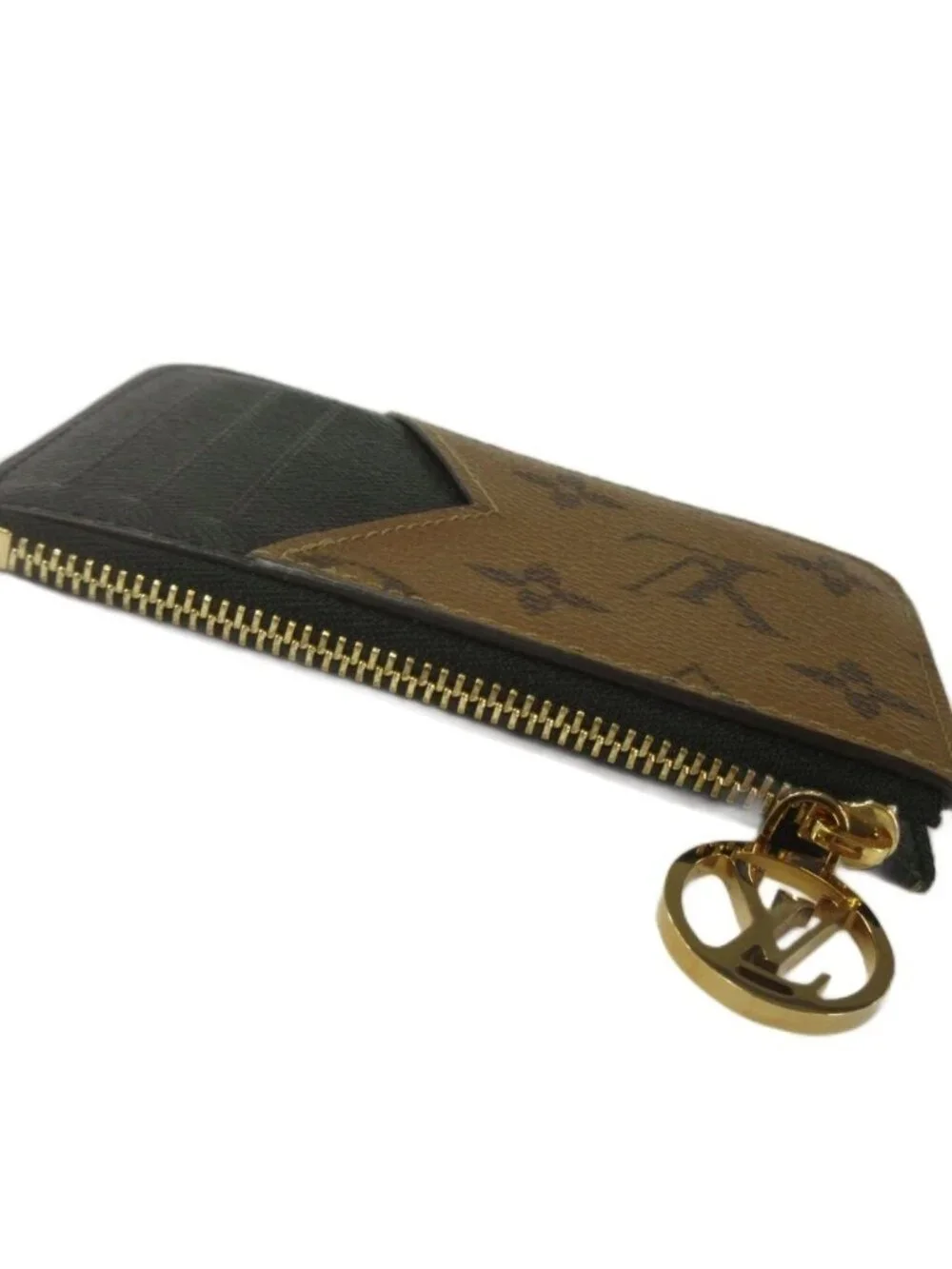 Louis Vuitton Card Case Romy Monogram Reverse Coin Purse Fragment